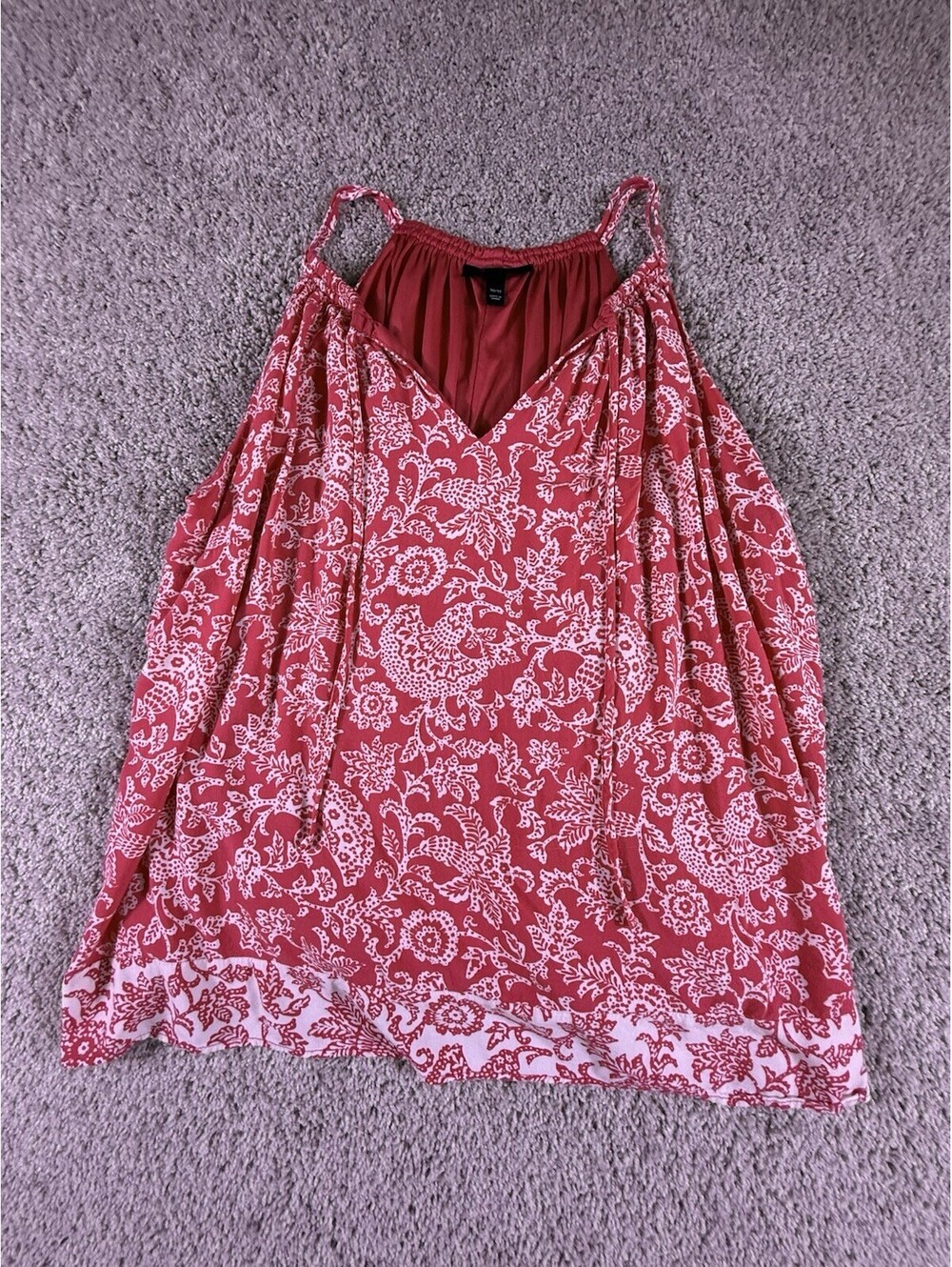 Lane Bryant Coral Tank Size 30/32 Floral